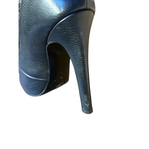 Proenza Schoulder Black Laceup Peep Toe Pony Hair Stiletto Booties - 36 / US 6 - Picture 11 of 13